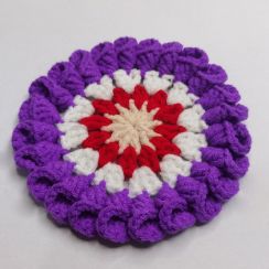 15 Pcs Handmade Knitted woolen Round Cup Mat