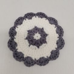 20 Pcs Handmade Knitted Flower Pattern Placemats