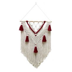 Boho Handmade Macrame Wall Hanging  Knitting Cotton Rope