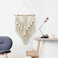 Knitting Macrame Wall Hanging Decor