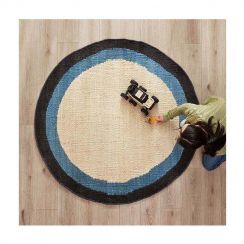 Natural Round Jute Sisal Rug Carpet For Living Room 2Pcs