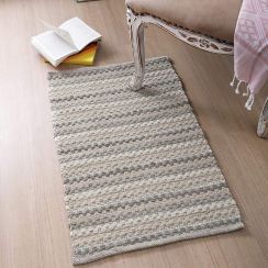 Pack of 6 Area Rugs with Soft Absorbent Handmade from Cotton