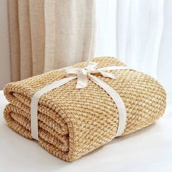 Knitted Throw Blanket 2.5lb Weight Pack of 4